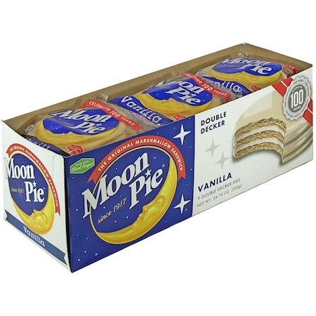 Moonpie Vanilla Double Decker Marshmallow Sandwich 2.75 Oz., PK81